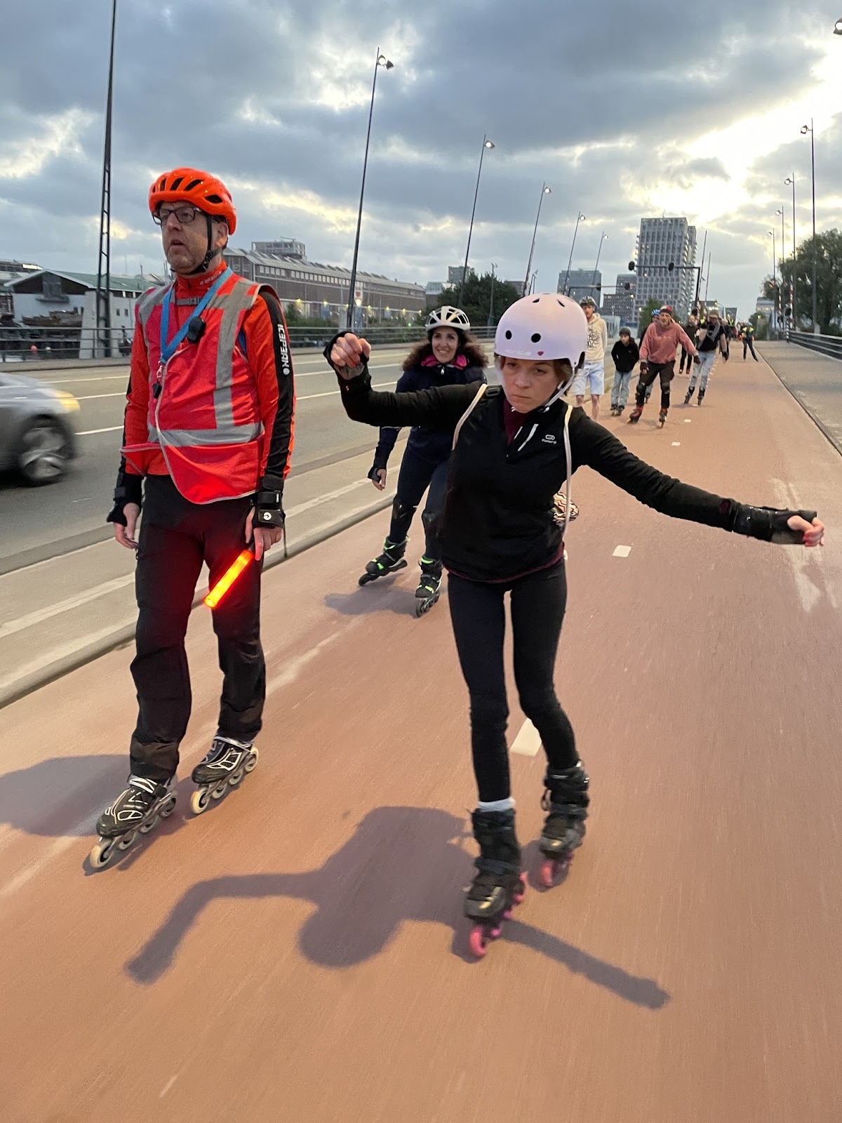 Op glad asfalt richting NDSM (16 mei 2025)