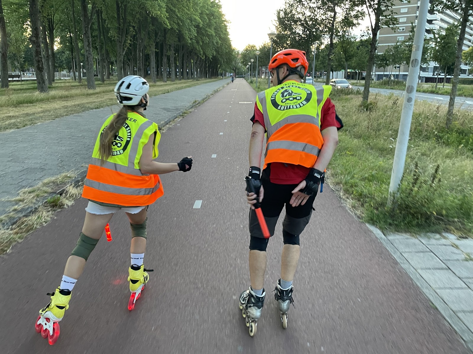 Marshall-training op straat