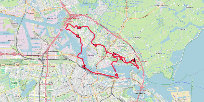 Rond IJ 2: Oostveer-Houthavenveer Amsterdam Noord